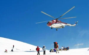 heli skiing